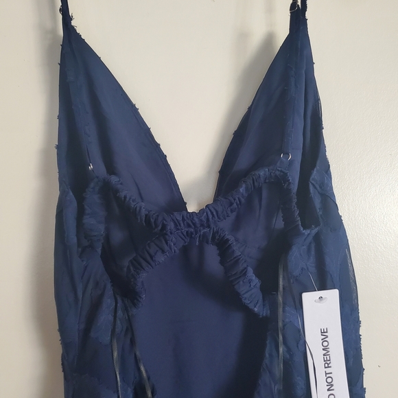 Princess Polly Navy Floral High Low Dress - Picture 9 of 12